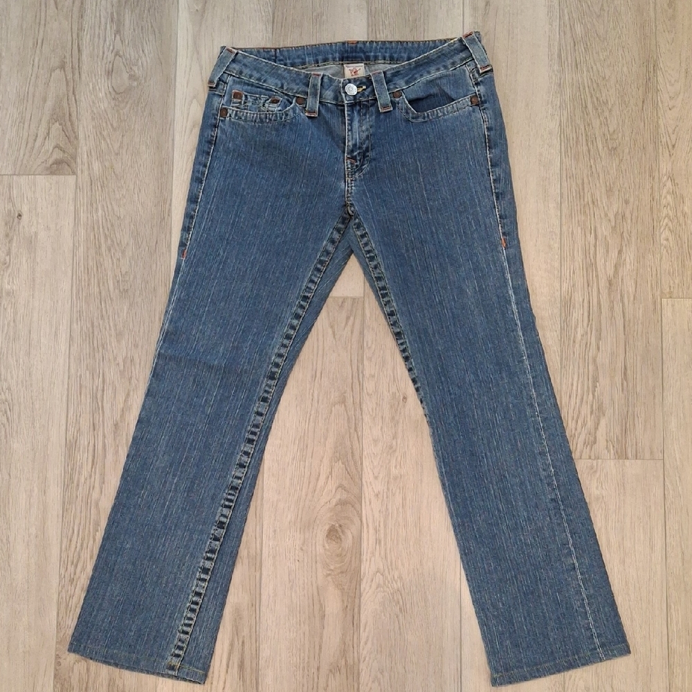 True Religion Women's Denim Straight Leg Jeans